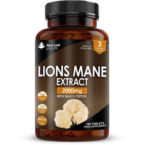 Lions Mane Mushroom 2000mg - Brown by NEW LEAF PRODUCTS