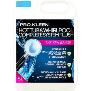 Hot Tub and Whirlpool Complete System Flush Cleaner - White / 5l by Pro-Kleen