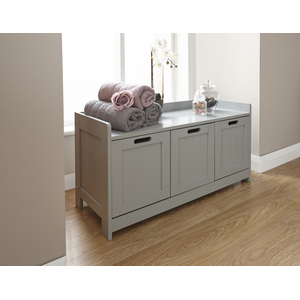 Colonial 3 Door Storage Unit - Grey by GFW