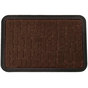 Stone design Door Mats - Brown by Roseley