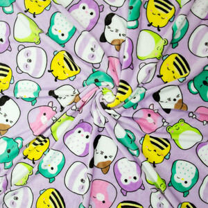 Squishmallows Playful Fleece Throw - Multicolour