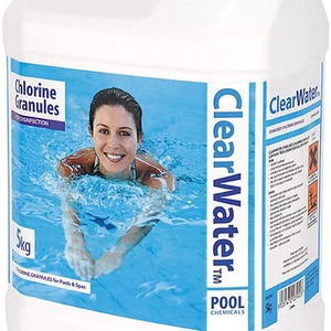 5kg Clearwater Chlorine Granules - White by Samuel Alexander