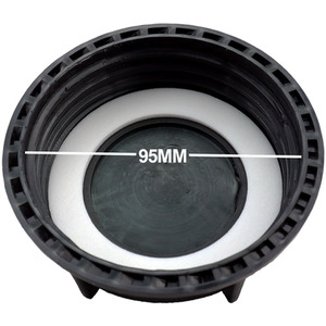 IBC S100x8 (3 inch) Valve Cap for IBC containers - Black by DNA PACKAGING LTD