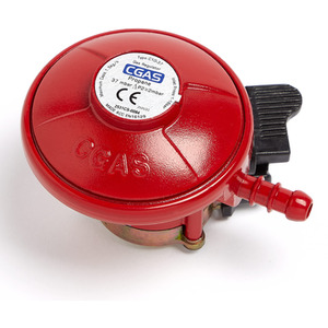 27mm Propane Gas Regulator for Gas Fire Pits and BBQs - Red by VonHaus