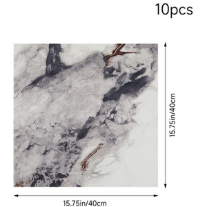 10pcs Self-Adhesive Marble PVC Wall Stickers by Livingandhome