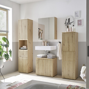 Austin 2 Drawer Under Sink Cabinet - Brown by Julian Bowen