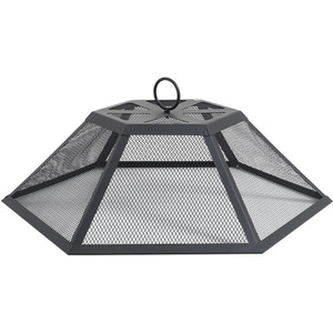 Hexagonal Fire Pit with Spark Guard