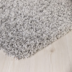 Soft Thick Luxury Modern Shaggy Rug - Silver/Grey / 120cm x 170cm by Smart Living