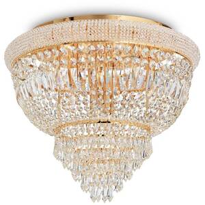 Dubai 6 Light Ceiling Light Chandelier Brass, E14 - Brass