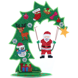 Christmas Tree Santa Swing Diamond Painting - Multi by Syntego