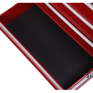 HOMCOM 5 Drawer Tool Trolley Lockable Steel Tool Chest on Wheels - Red by HOMCOM