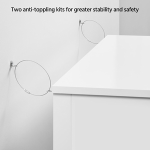 Free Standing Bathroom Storage Organizer Cabinet - White by Yaheetech