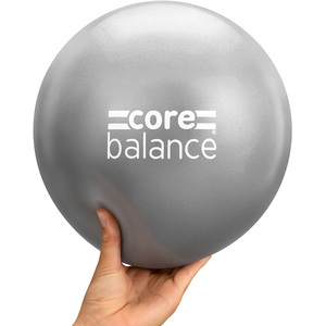 Soft Pilates Ball Anti Burst with Inflation Tube - Grey by Core Balance
