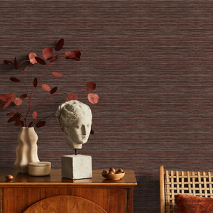 Superfresco Easy Emperor Grasscloth Texture Wallpaper - Terracotta by Superfresco Easy