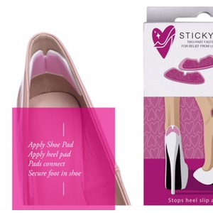 Shoe Slip Prevention Pads - Pink by STICKY HEELZ