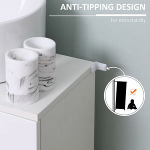 Kleankin Under Sink Cabinet - White by Kleankin
