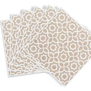 Lina Beige Self-Adhesive Wall Tiles (6 Tiles) - Beige by d-c-fix