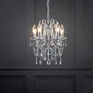 Anya 5 Light Bathroom Small Chandelier - Chrome by Litecraft