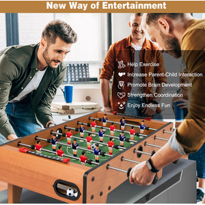 Soccer Game Toy Set - Brown by Costway