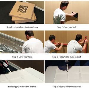 3D Wall Panels - White / Gaps Design by WALPLUS