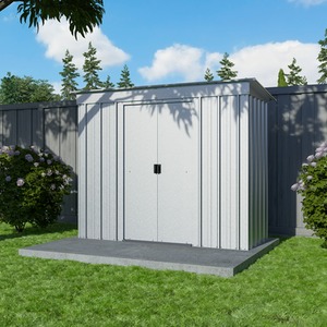 Yardmaster 'Store All' Pent Metal Shed - Silver / 198cm by Yardmaster