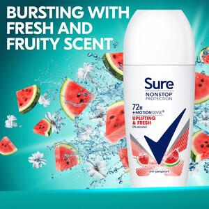 Sure Women Motion Sense AP Deodorant Rollon 72H Nonstop, Uplifting and Fresh50ml - 6 by Sure