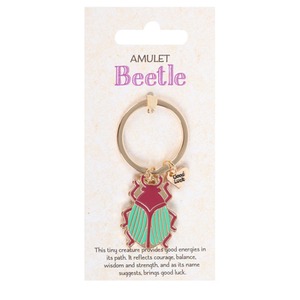 Beetle Good Luck Keyring - Multicolour by Kingsbury Gifts