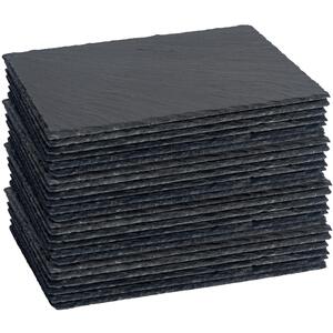 Rectangle Slate Placemats - 30 x 20cm - Grey / 24 by Argon Tableware