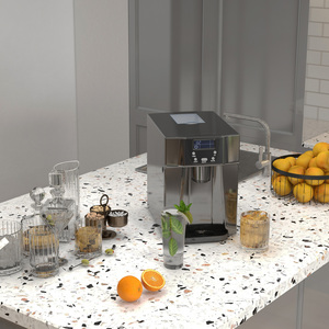 HOMCOM Ice Maker Machine with 3L Tank - Black by HOMCOM