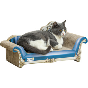 PawHut 2 in1 Cat Scratching Board - Blue by PawHut