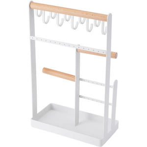 Jewellery Organizer Display Rack - white by Garden Sanctuary