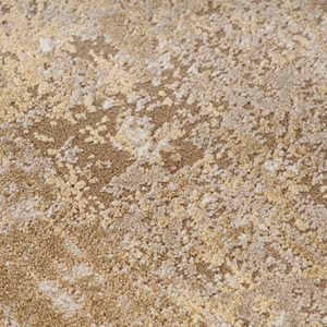 Natural Beige Distressed Abstract Living Area Rug by The Rug House