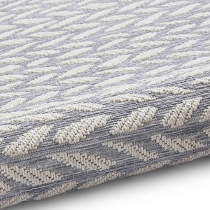 Grey and Cream Weatherproof Garden Outdoor Rug by The Rug Wholesaler