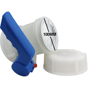 IBC S100x8 (3 inch) Female to Replacement IBC Outlet - White by DNA PACKAGING LTD