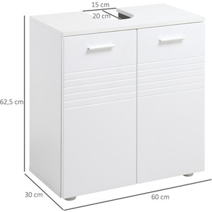 Kleankin Under Sink Cabinet - White by Kleankin