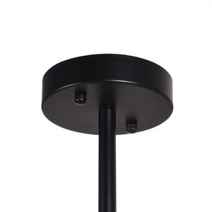 15-Light Modern Glass Bubble Chandelier - Black