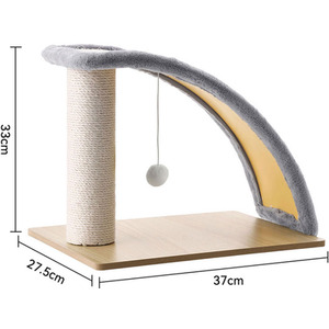 Slope Shape Sisal Cat Scratching Post - Brown by Livingandhome