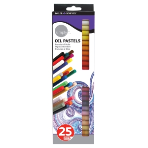 Pack of 25 Daler-Rowney Simply Oil Pastels by Daler-Rowney