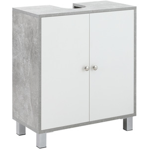 Kleankin Bathroom Under Sink Cabinet - White, Grey by Kleankin