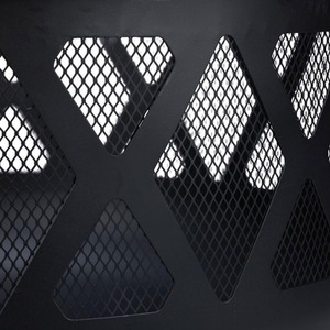 Fire Pit Bowl with Lid Outdoor - Black