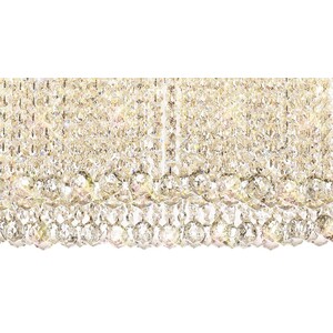 Empire IL31374 100x50cm Oval Ceiling Pendant Chandelier, G9, Chrome, Crystal - Polished Chrome