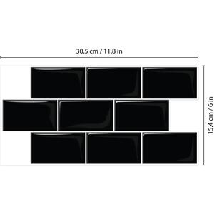 Walplus 3D Glossy Tile Stickers by WALPLUS