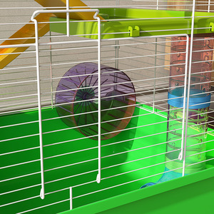 PawHut Large Pet House Cage with Tunnel Tube - Green by PawHut