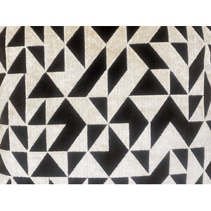 Shoreditch Black Geometric Cushion - Black