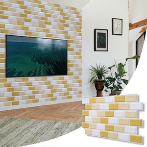 3D Wall Panels (96x48 cm) PVC Cladding Panel Subway Tile Pattern by NOVECRAFTO