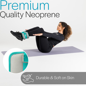 Teal Ankle Weights - Teal / 4kg by Core Balance