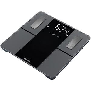 Smart Digital Body Analysis Bathroom Scales - Black by Beurer