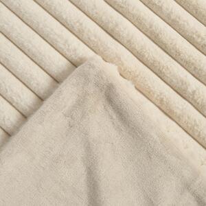 Faux Fur Thick Rib Throw by OHS