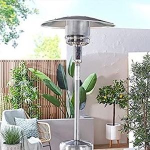 Gas Patio Heater Mushroom Style - Silver