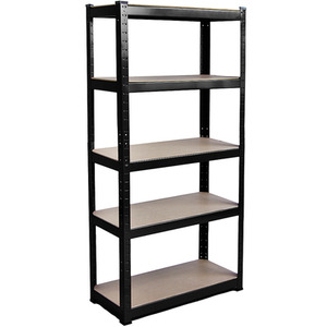 5 Tier Heavy Duty Adjustable Steel Garage Shelving Unit - 875kg Weight Capacity - Black / 40cm by Vida Designs